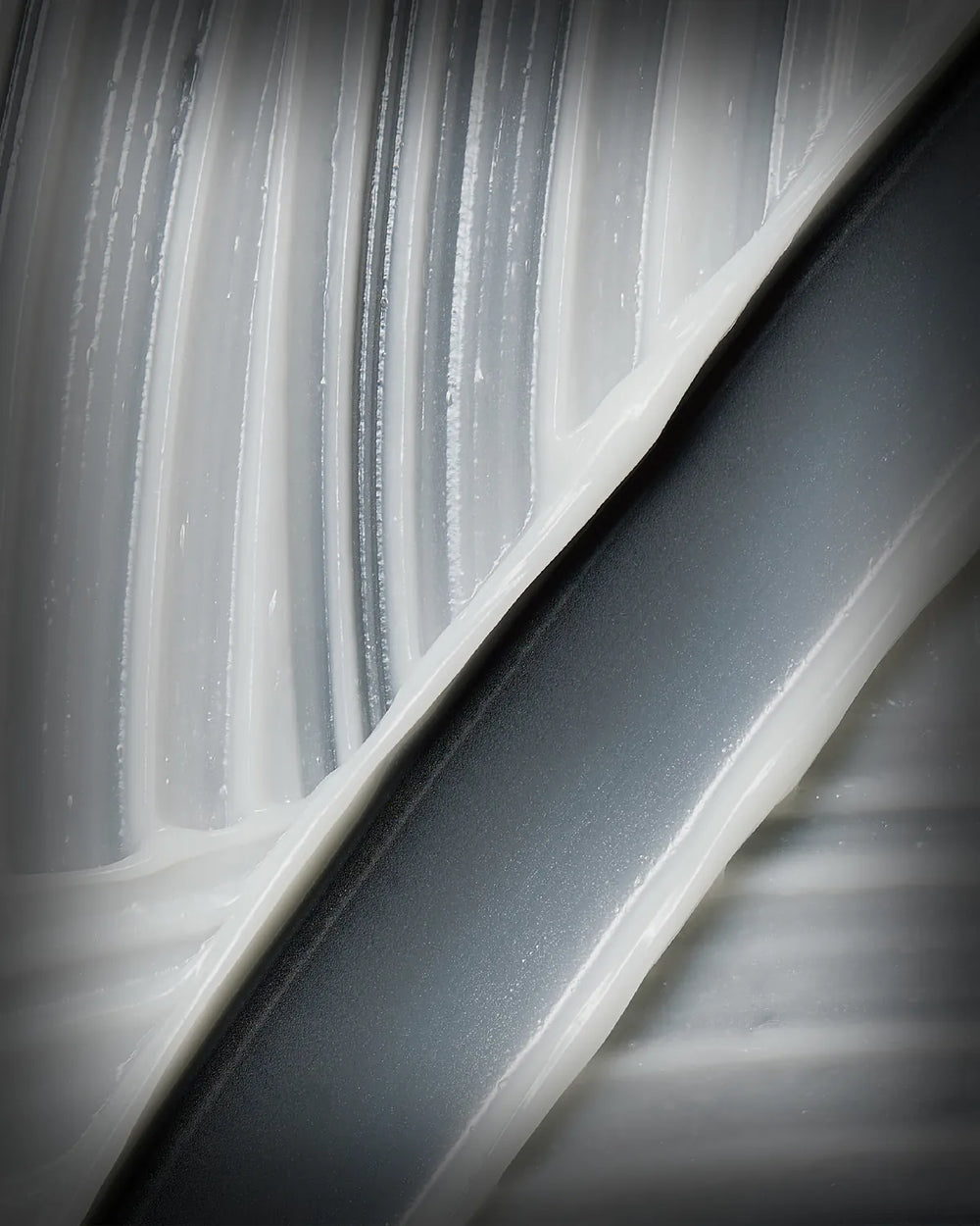 Silk fabric in black and white