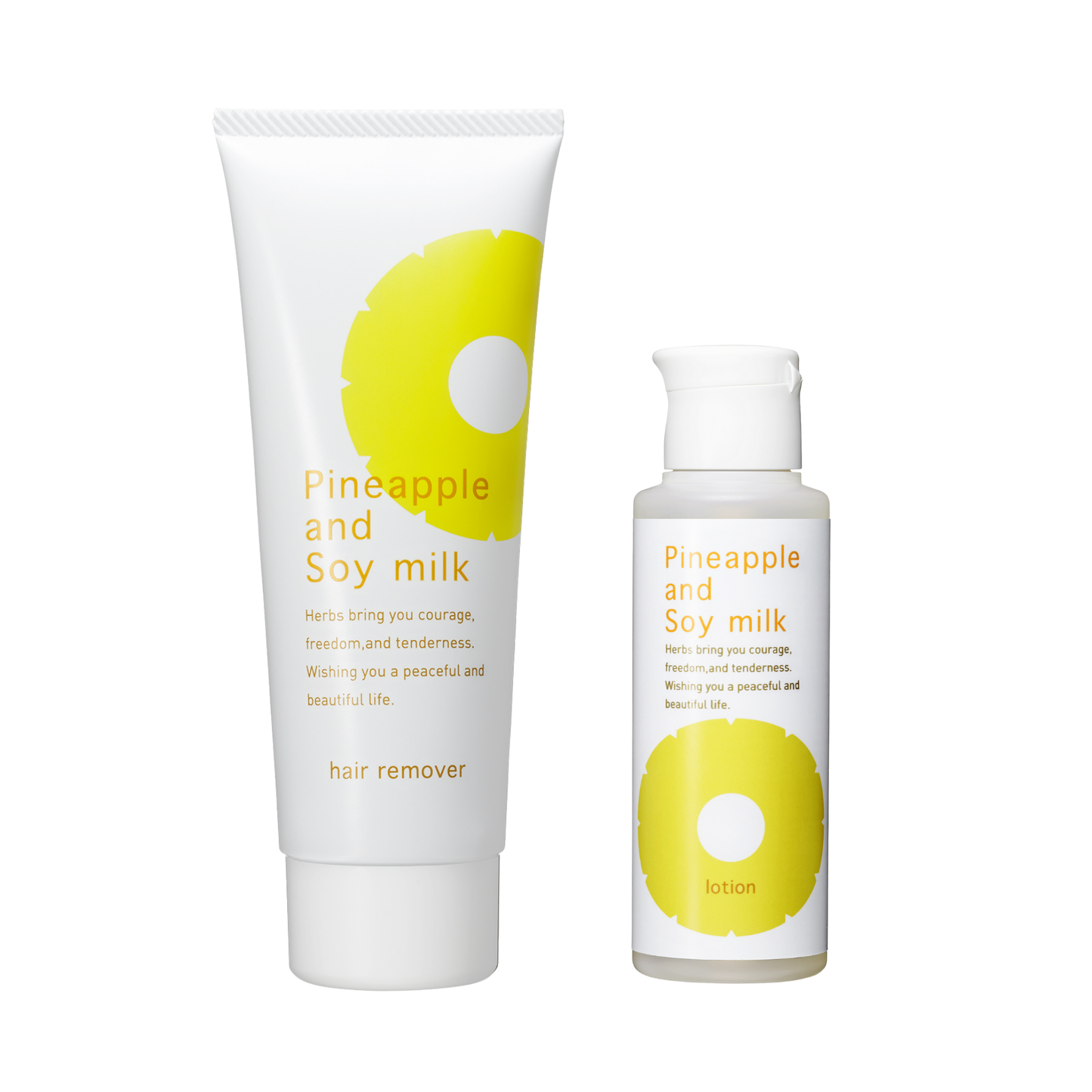 Pineapple & Soy Milk Hair Removal Cream & Lotion Set