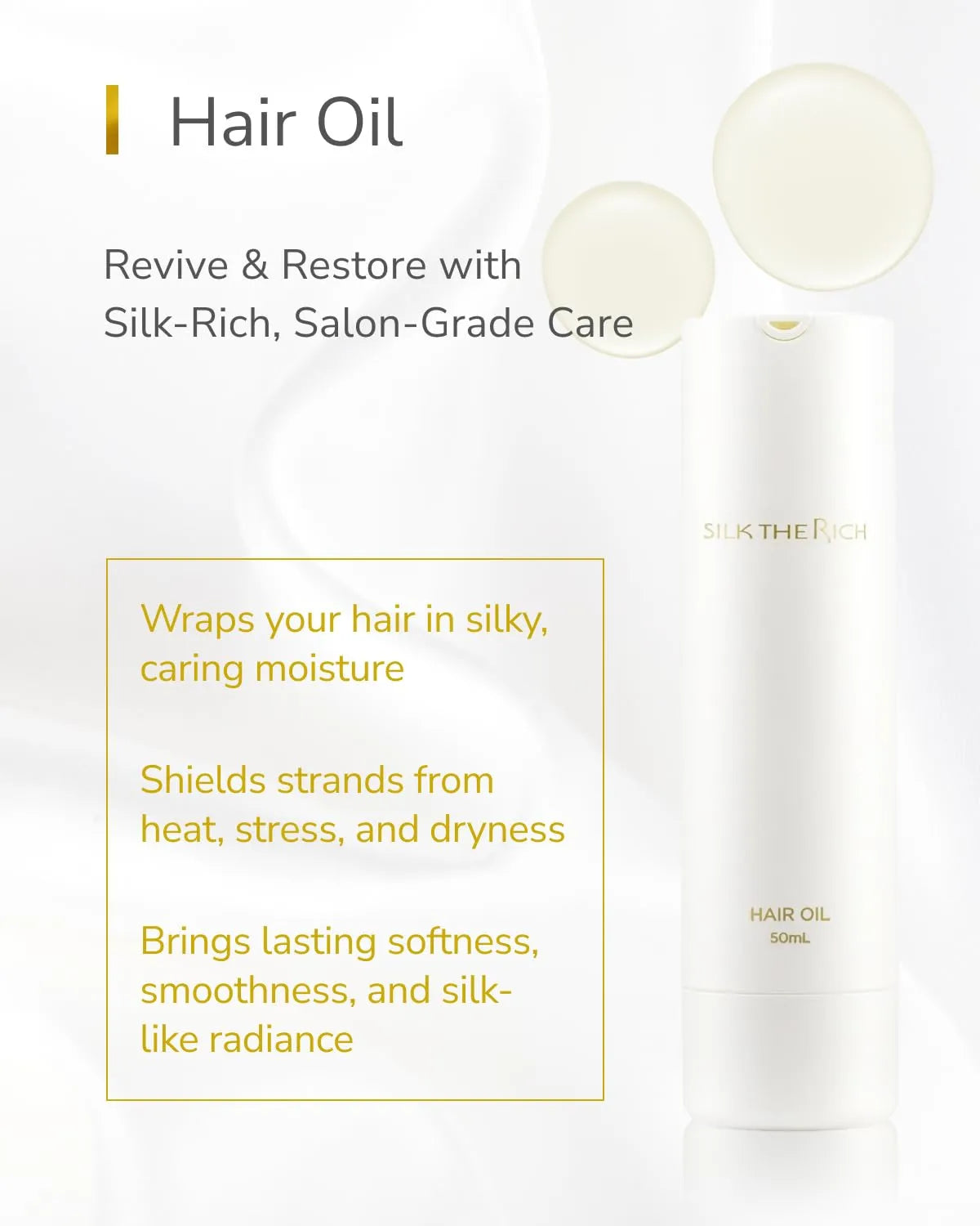 SILK THE RICH Hair Oil GPF