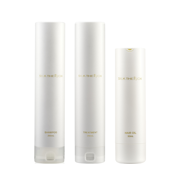 SILK THE RICH Moist & Repair Shampoo Treatment Hair Oil Set